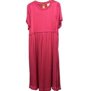 Anthropologie Maeve Fuschia MIDI Dress | Size S